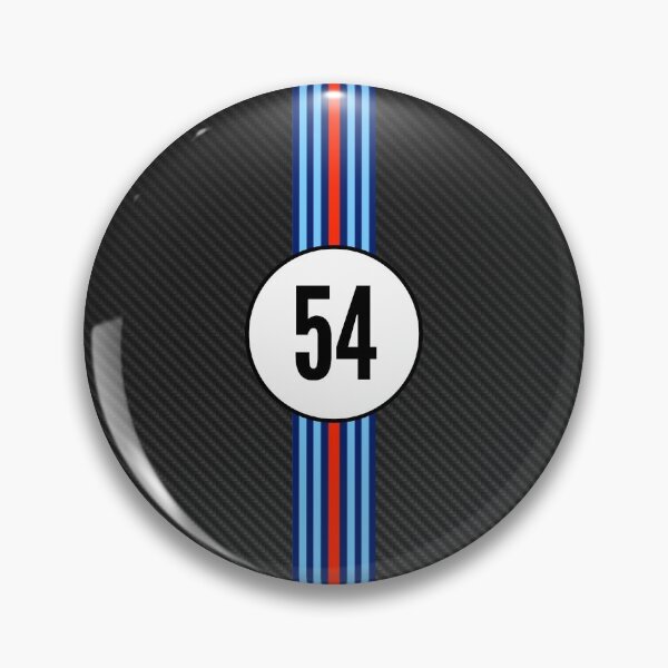 Item preview, Martini Racing Number 54 Carbon Poster – Classic Racing Livery Art designed and sold by Road To Track.