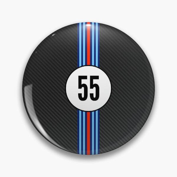 Item preview, Martini Racing Number 55 Carbon Poster – Classic Racing Livery Art designed and sold by Road To Track.