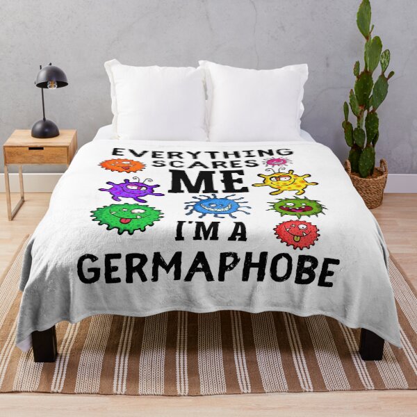 Item preview, Everything Scares Me I Am A Germaphobe Funny Colorful Germs Design designed and sold by Anushka-art.
