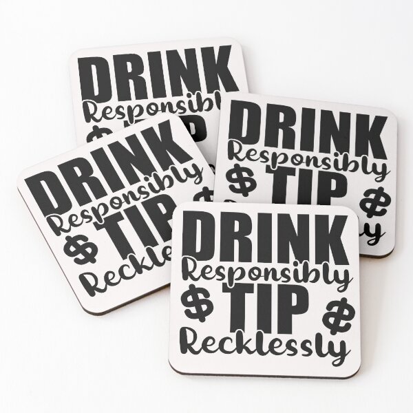 Item preview, Drink Responsibly Tip Recklessly - Bartender  designed and sold by yessicarabbit.