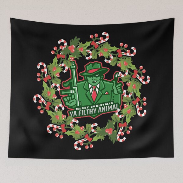 Item preview, Merry Christmas Ya Filthy Animal Wreath designed and sold by Coder-T.