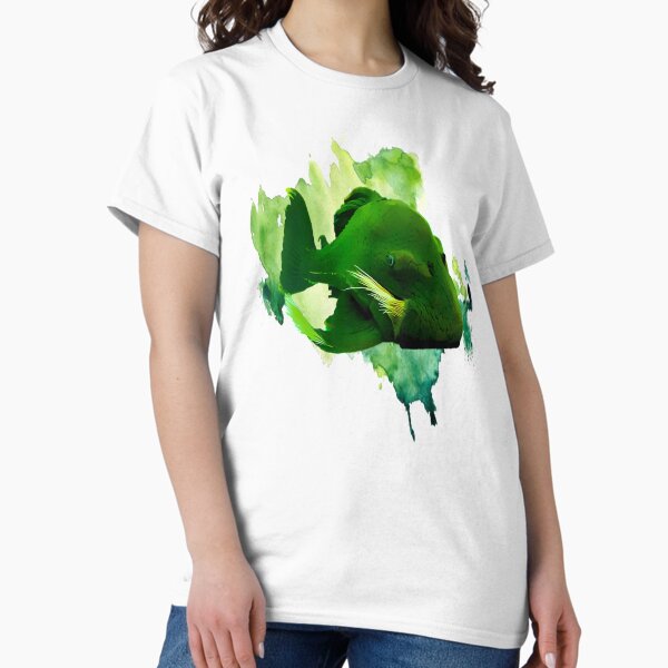 Vista previa del artículo con la obra «Pleco verde», diseñado y vendido por GFishy.
