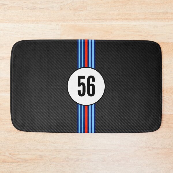 Item preview, Martini Racing Number 56 Carbon Poster – Bold Classic Racing Livery Art designed and sold by Road To Track.