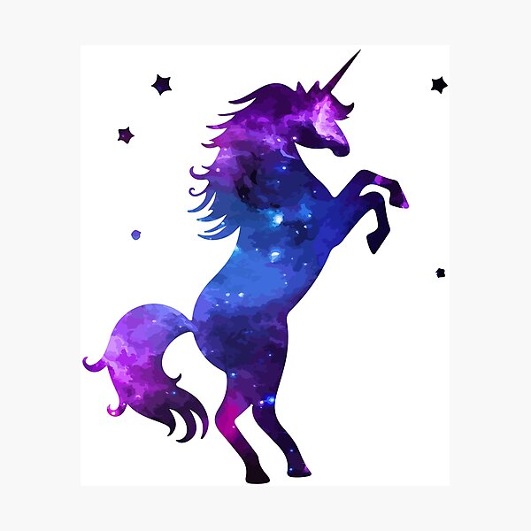 Item preview, Unicornio espacial silueta designed and sold by ProjecTees.