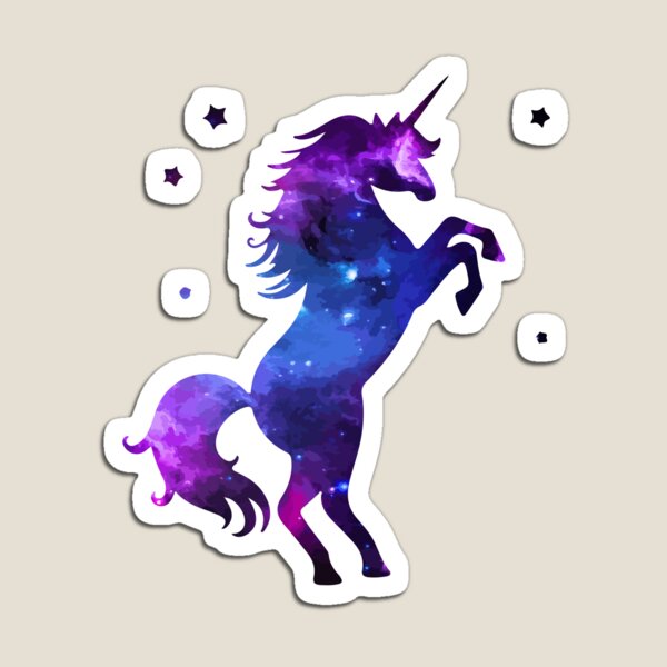 Item preview, Unicornio espacial silueta designed and sold by ProjecTees.