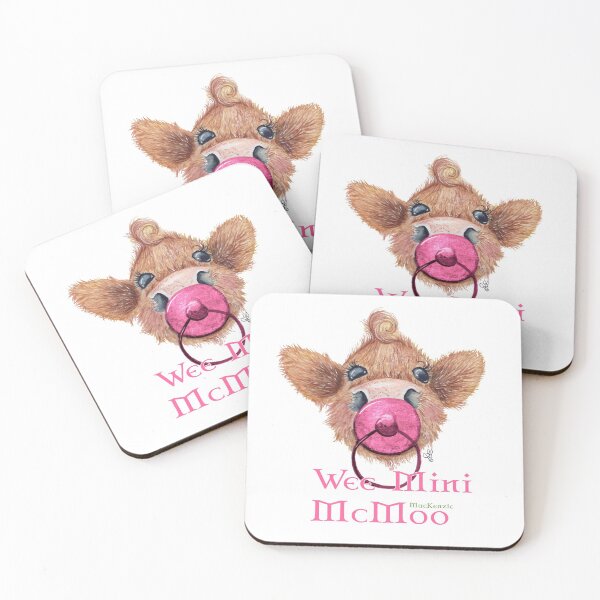 Item preview, Wee Mini MacKenzie McMoo Pink designed and sold by Fiona Bárcenas.