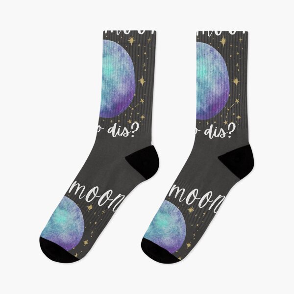 Item preview, New Moon who dis? neon purple blue zodiac star signs astrology designed and sold by Joanna Durkin.