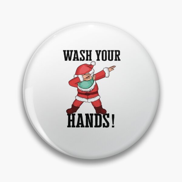 Item preview, Wash Your Hands Funny Dabbing Santa Claus With Face Mask designed and sold by Anushka-art.