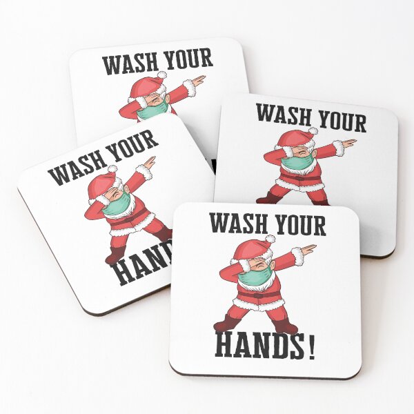 Item preview, Wash Your Hands Funny Dabbing Santa Claus With Face Mask designed and sold by Anushka-art.