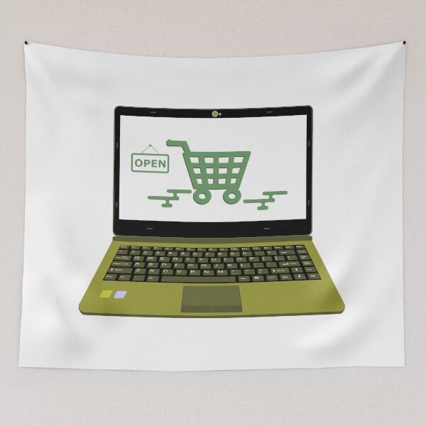 Item preview, laptop vector for Online shop payment designed and sold by asep sarifudin.