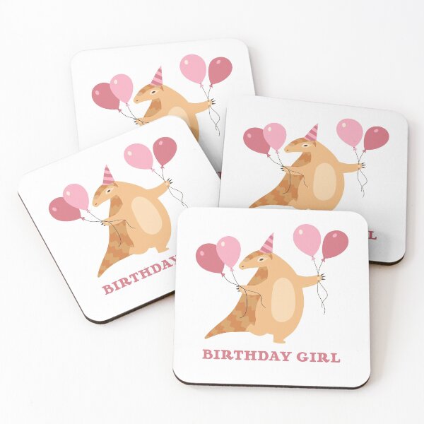 Item preview, Cute BIRTHDAY PANGOLIN Birthday Girl Pink designed and sold by a-little-ink.