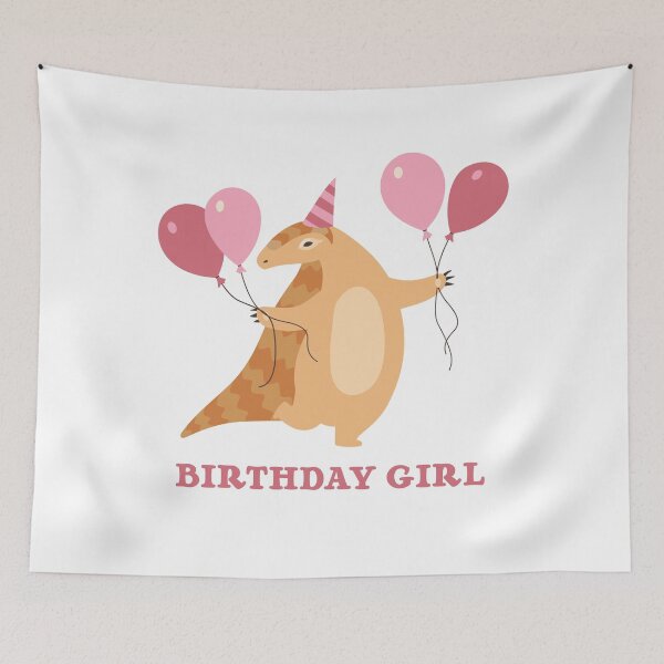 Item preview, Cute BIRTHDAY PANGOLIN Birthday Girl Pink designed and sold by a-little-ink.