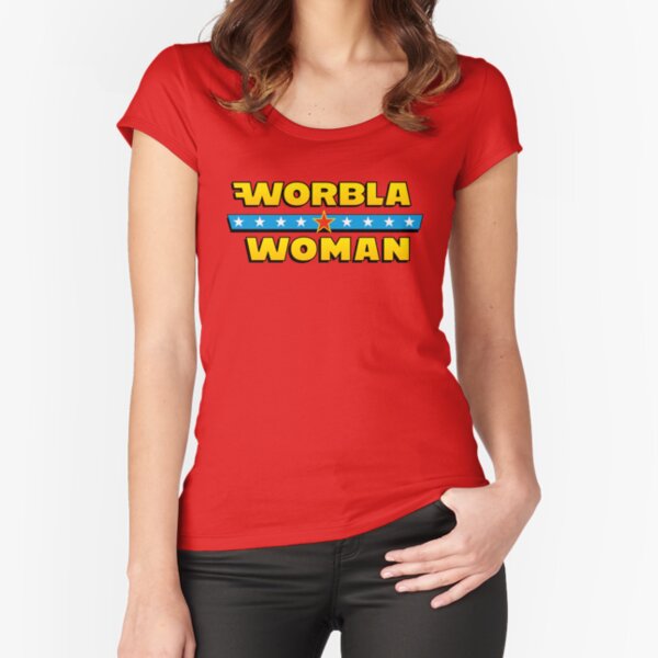 Worbla Woman Tailliertes Rundhals-Shirt