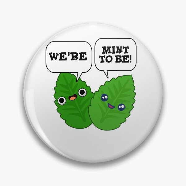 Item preview, We're Mint To Be Funny Food Puns  designed and sold by punnybone.