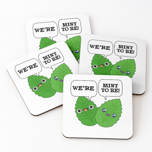 Item preview, We're Mint To Be Funny Food Puns  designed and sold by punnybone.