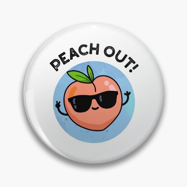 Item preview, Peach Out Funny Fruit Puns  designed and sold by punnybone.