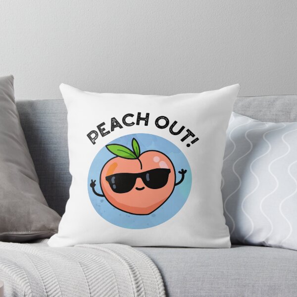 Item preview, Peach Out Funny Fruit Puns  designed and sold by punnybone.
