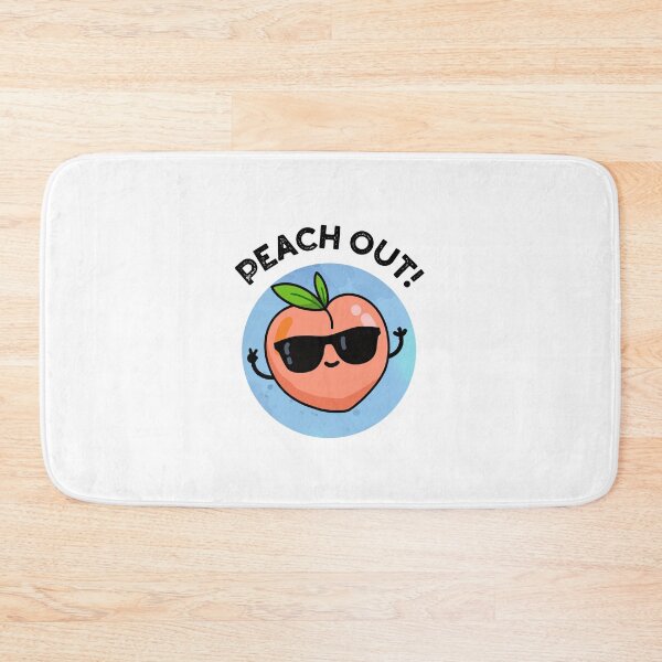 Item preview, Peach Out Funny Fruit Puns  designed and sold by punnybone.