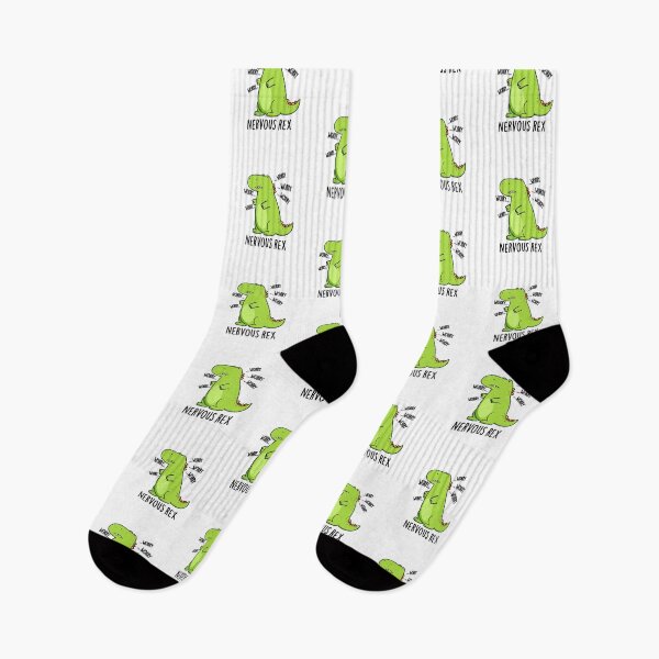 Item preview, Nervous Rex TRex Funny Dinosaur Puns  designed and sold by punnybone.