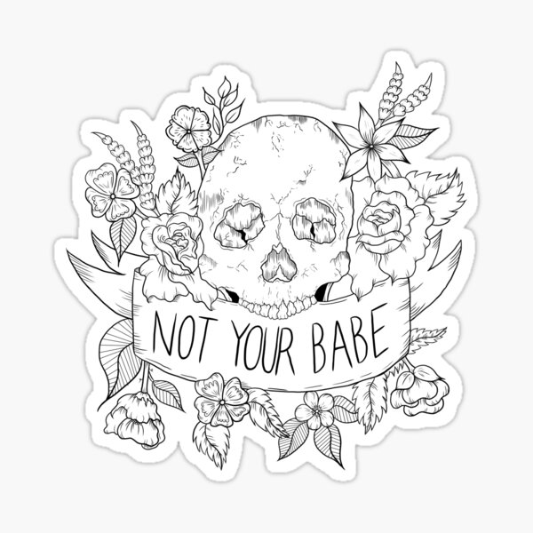 Not Your Babe Sticker