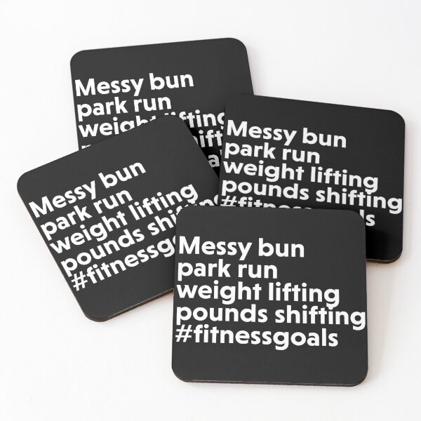 Item preview, Messy bun park run weight lifting pounds shifting funny fitness designed and sold by mugginsne.