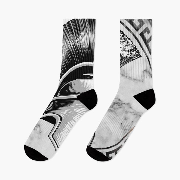 Item preview, Spartan Helmet White Black Marble Greek Key designed and sold by Yiorgos Designs.