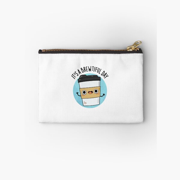 Item preview, It's A Brewtiful Day Cute Coffee Pun designed and sold by punnybone.