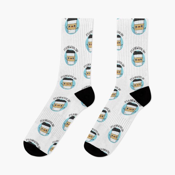 Item preview, It's A Brewtiful Day Cute Coffee Pun designed and sold by punnybone.