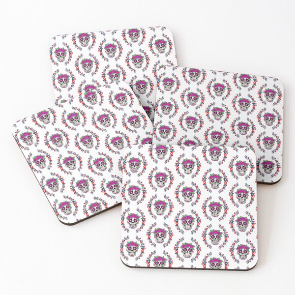 Item preview, Beautiful and Scary Skull with Flowers Pattern designed and sold by Shekevara.