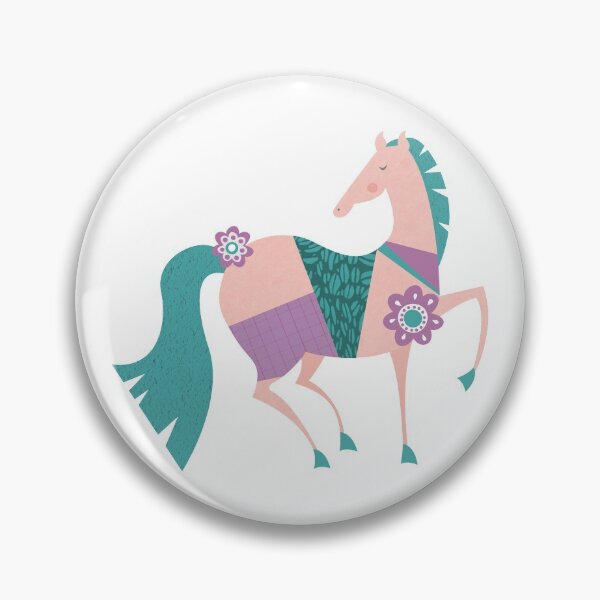 Item preview, Horse with Patterns and Flowers designed and sold by Beccy Jackson.