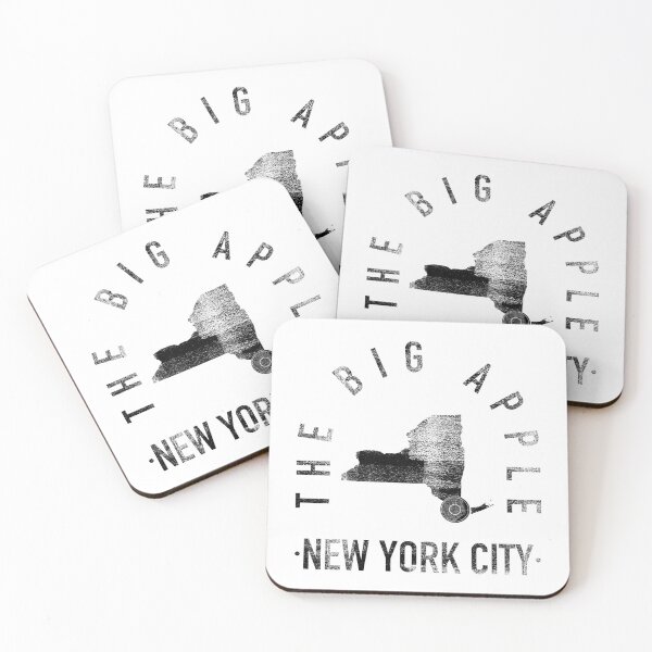 Item preview, New York City - The Big Apple Minimalist Vintage Art designed and sold by thegoodwordsco.