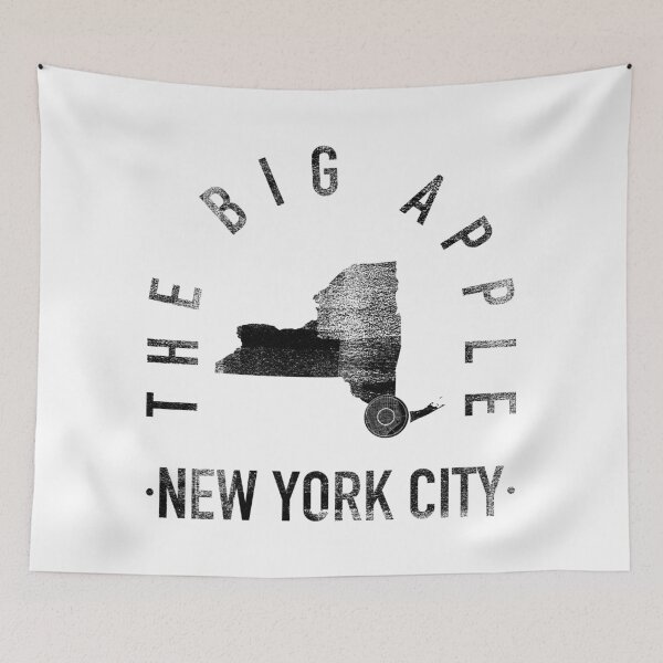 Item preview, New York City - The Big Apple Minimalist Vintage Art designed and sold by thegoodwordsco.