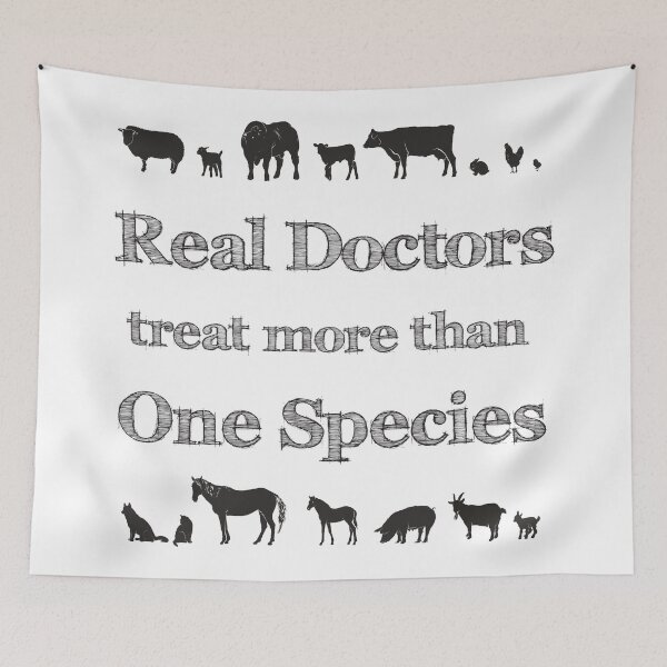 Item preview, Real Doctors Treat More Than One Species designed and sold by 4AllTimes.