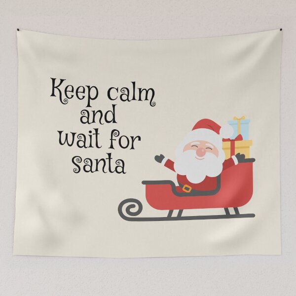 Item preview, Keep calm and wait for santa (Santa ride) designed and sold by Nesro34.