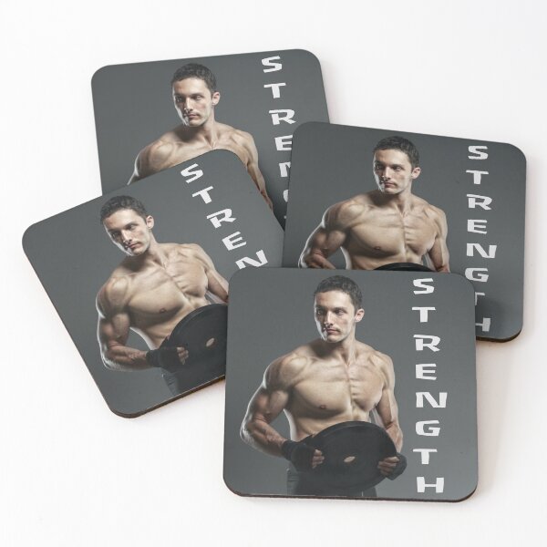 Item preview, Muscle Man Strength Lift Weights Gym Motivation Workout  designed and sold by mwagie.