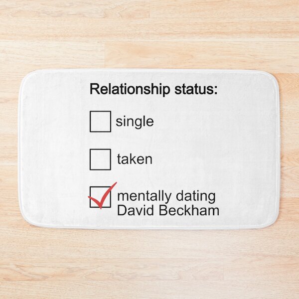 Item preview, Mentally dating David Beckham designed and sold by FanArtCollages.