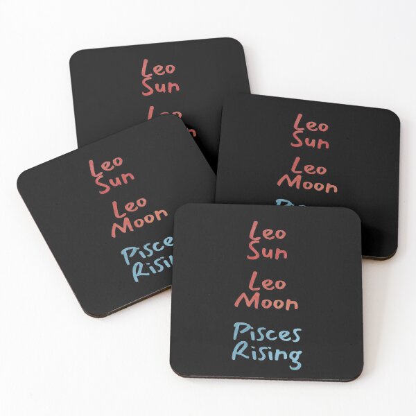 Item preview, Leo Sun Leo Moon Pisces Rising Text designed and sold by leomooncreates.