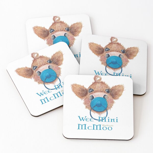 Item preview, Wee Mini MacKenzie McMoo Blue designed and sold by Fiona Bárcenas.