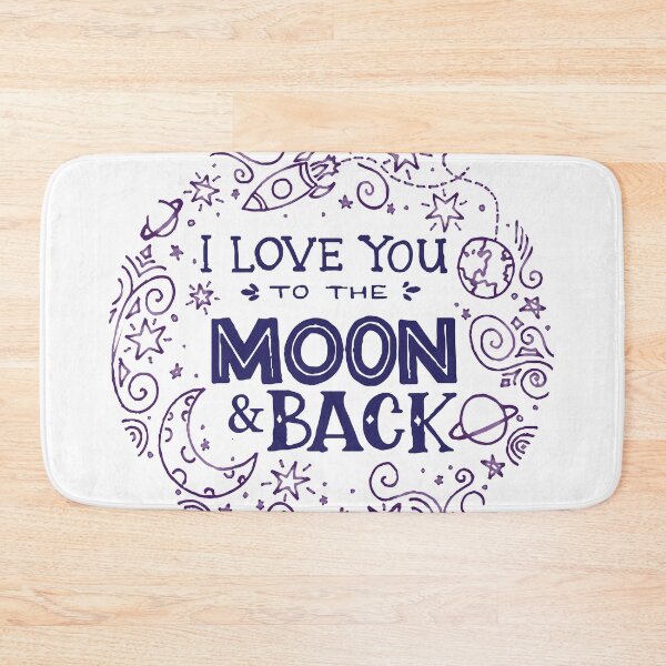 Item preview, Love you to the Moon & Back - circle designed and sold by AmazingArtMandi.