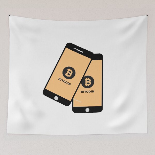 Item preview, bitcoin digital assets currency in smart phone display designed and sold by asep sarifudin.