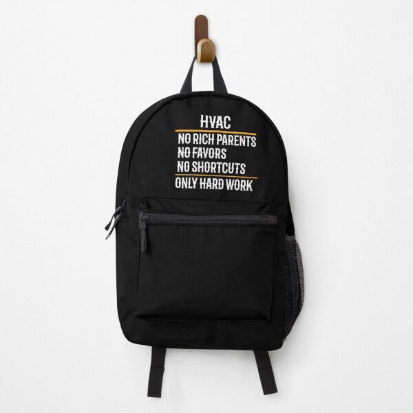 Item preview, HVAC No Rich Parents No Favors No Shortcuts Only Hard Work designed and sold by TeesYouWant.