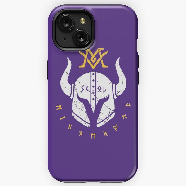 Minnesota Vikings NFL Logo Dark Wood Wallpaper iPhone 13 Pro Case