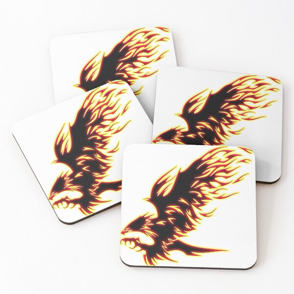Item preview, The eagle fly with flame silhouette designed and sold by Arramavis.