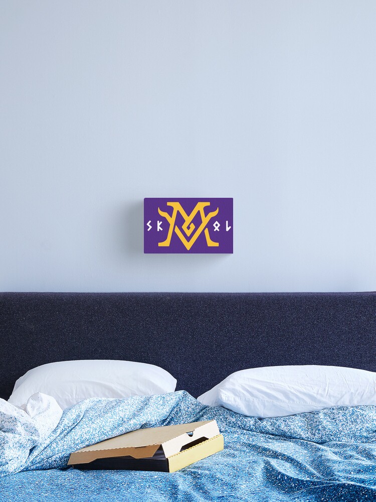 Minnesota Vikings Skol Text Design Art Print for Sale by originalnickb