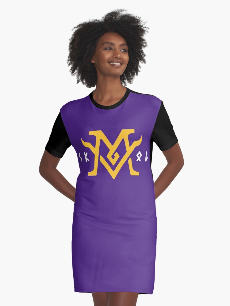 Minnesota Vikings Skol Design Graphic T-Shirt Dress for Sale by  originalnickb