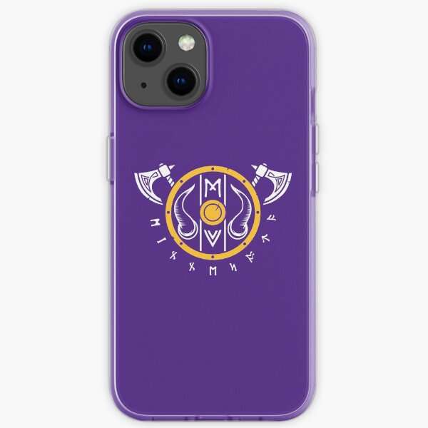 Conception du bouclier des Vikings du Minnesota Coque souple iPhone