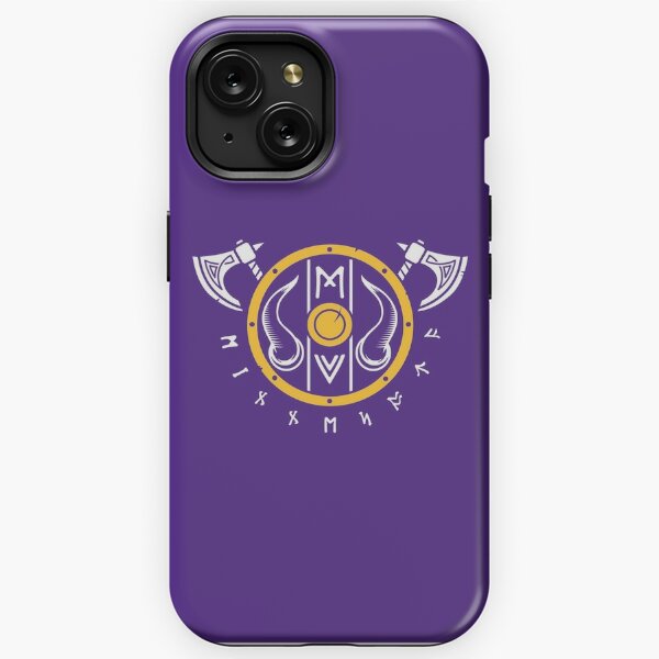 Minnesota Vikings NFL Logo Dark Wood Wallpaper iPhone 13 Pro Max Case