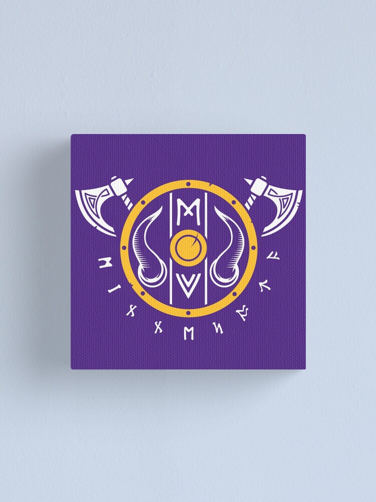 Minnesota Vikings Skol Helmet Art Print for Sale by originalnickb