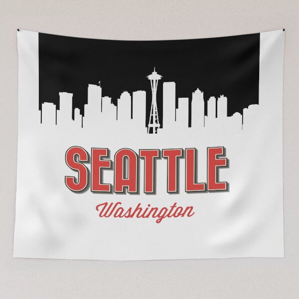 Item preview, Seattle, Washington, With City Skyline designed and sold by 4AllTimes.