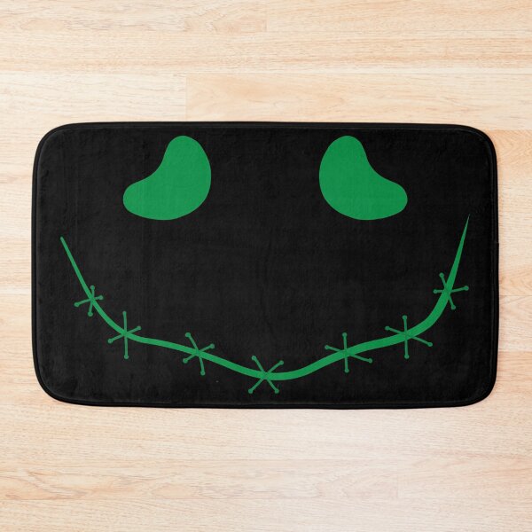 Item preview, Spooky stitched mouth face, green and black designed and sold by ArtfulBonBon.